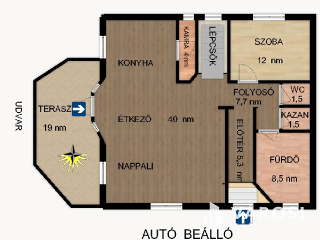 Mindszent központjától 5 perc sétára.