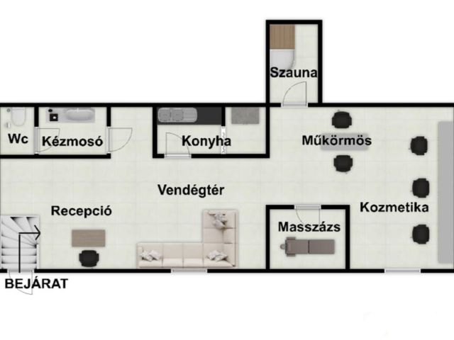 Bevezetett szépségszalon vendégkörrel remek helyen!