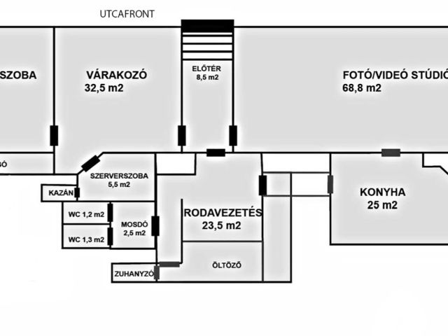 Budai 220 nm alapterületű stúdió
