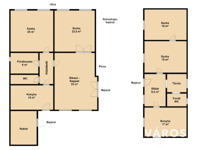 Két ház egy áráért a belvárosban