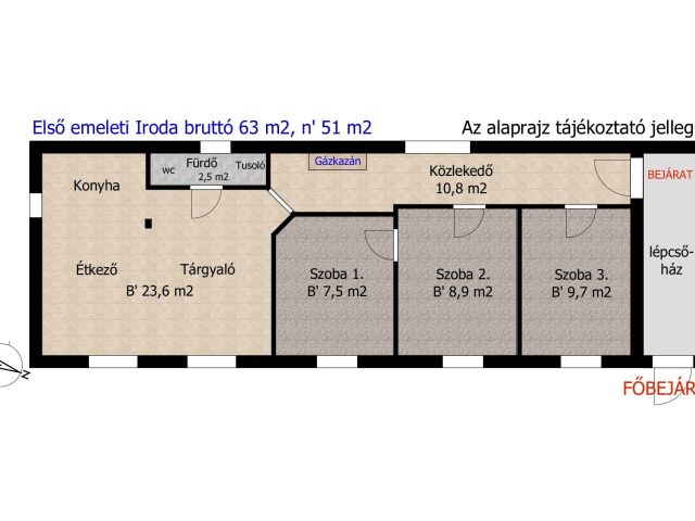 Kiadó Irodák Győr Belvárosában egy udvarban