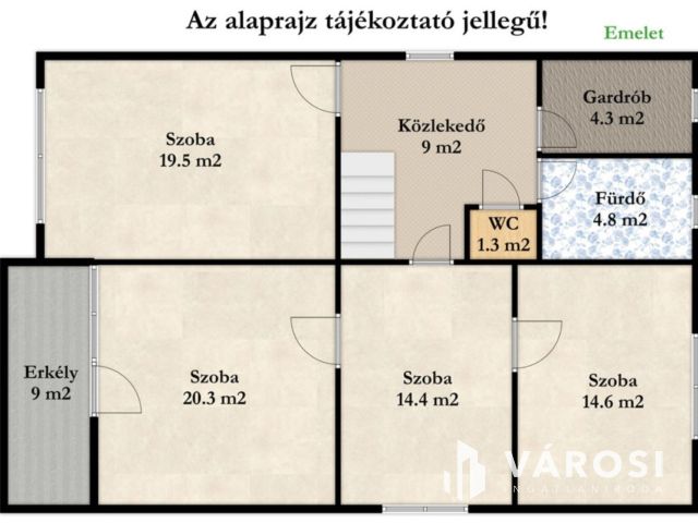 Tágas, kétszintes családi ház a gyulai Vár közelében