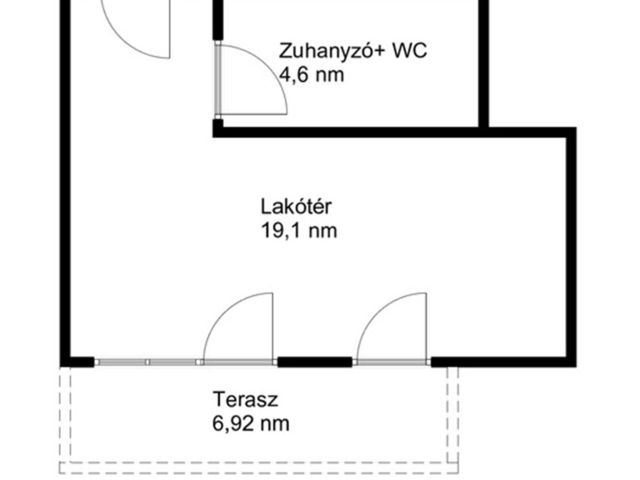 Új építésű lakás (A74), a Balatontól 200 méter távolságra