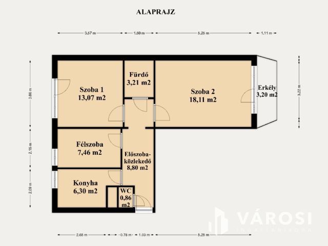 Eladó 2,5 szobás, erkélyes, hőszigetelt panel lakás