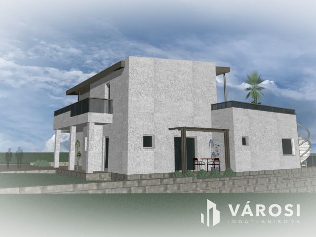 Új építésű ikerház balatoni panorámával