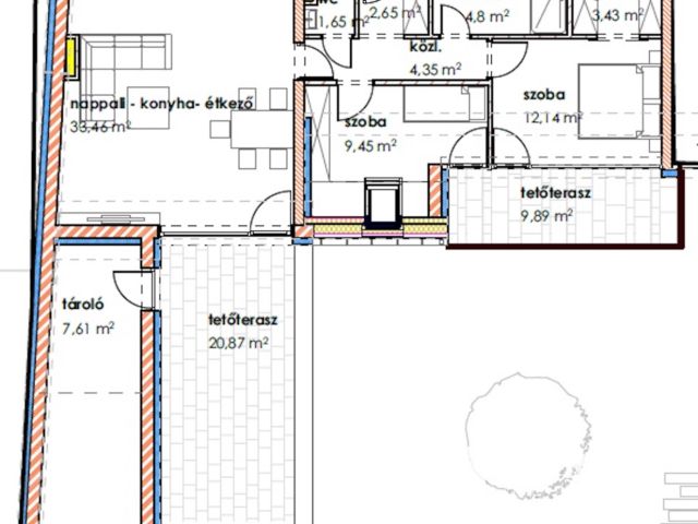 Második emeleti újépítésű lakás a Hagymatikumtól 30 méterre