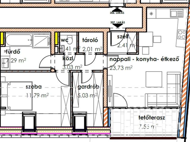 Második emeleti újépítésű lakás a Hagymatikumtól 30 méterre8