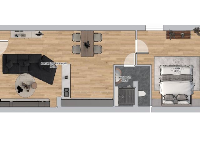 2 szobás lakás Rákoscsabán saját autóbeállóval